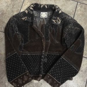 Coat  Jacket/ Simple Irresistible/  Blk Brn  Winter Scene SM